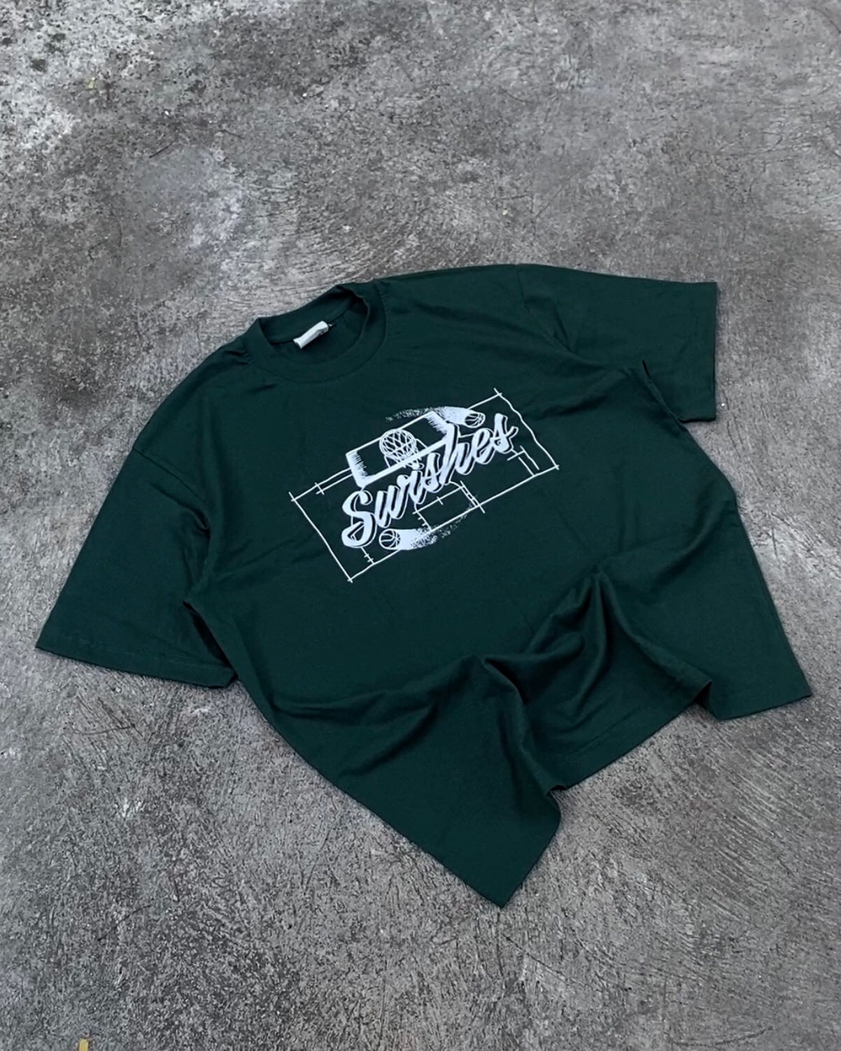 Hoops & Dreams "Moss Green Tee"